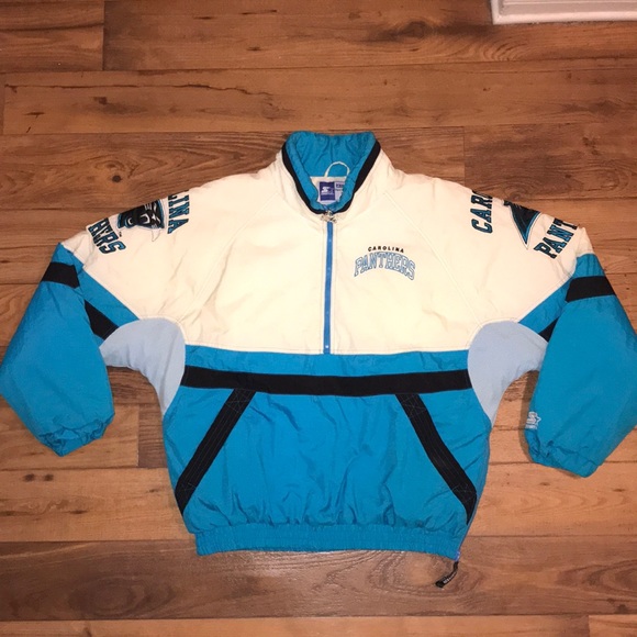 STARTER Other - VINTAGE CAROLINA PANTHERS STARTER PULLOVER JACKET